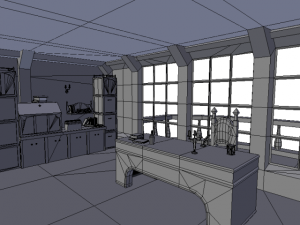 hms capitans cabine 3D Модель