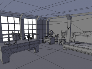 hms capitans cabine 3D Модель