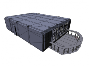 hms capitans cabine 3D Модель
