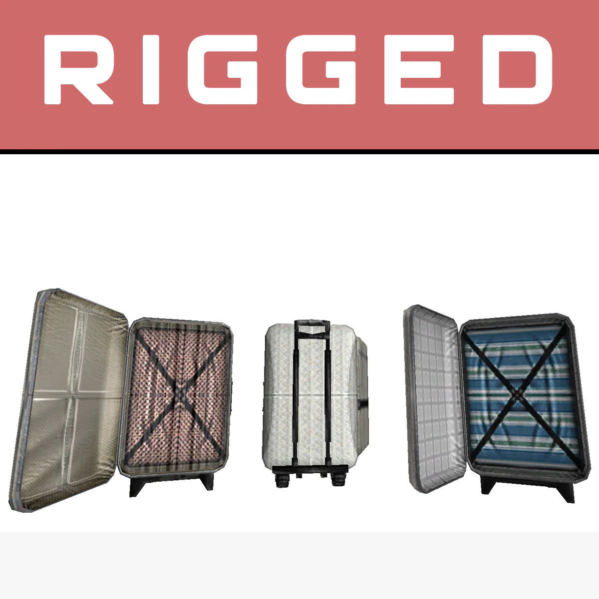 trip bags rigged 3D Model .c4d .max .obj .3ds .fbx .stl .blend 