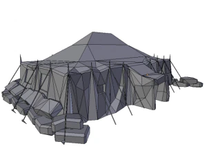 military tent 3D Model