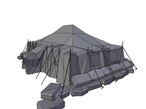 military tent 3D Model