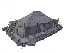 military tent 3D Model