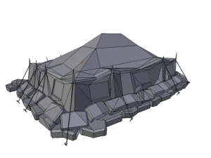 military tent 3D Model