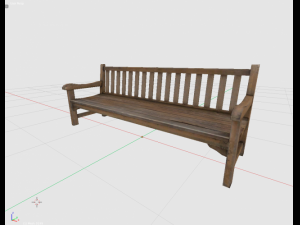 park bench 1 3D 모델