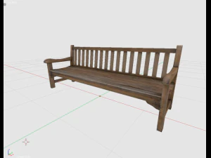 паркова лавка 1 3D Модель