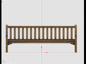 park bench 1 3D Model