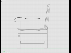 park bench 1 3D Model