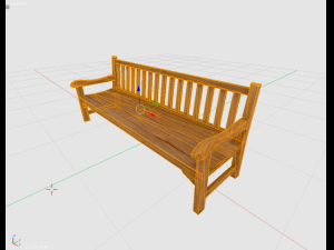 park bench 1 3D Model