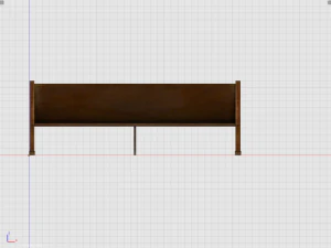 park bench 2 3D Model