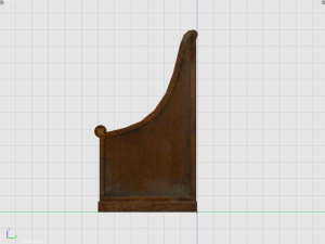 park bench 2 Model 3D
