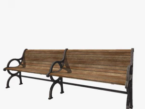 park bench 3 3D Model