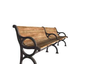 park bench 3 3D Model