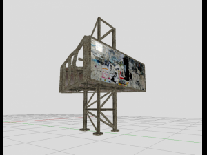 old billboard 3D Model