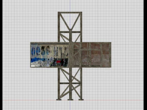 old billboard 3D Model