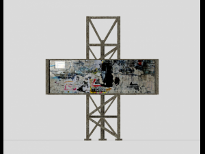 old billboard 3D Model