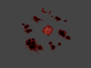 8 blood decals pack 3D मॉडल
