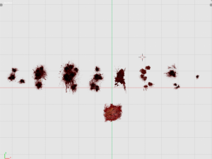 8 blood decals pack 3D मॉडल