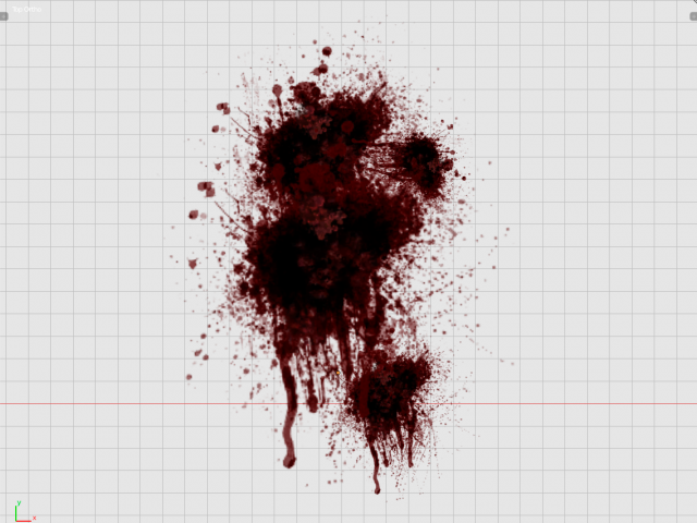 blood decal 3 3D Model .c4d .max .obj .3ds .fbx .stl .blend