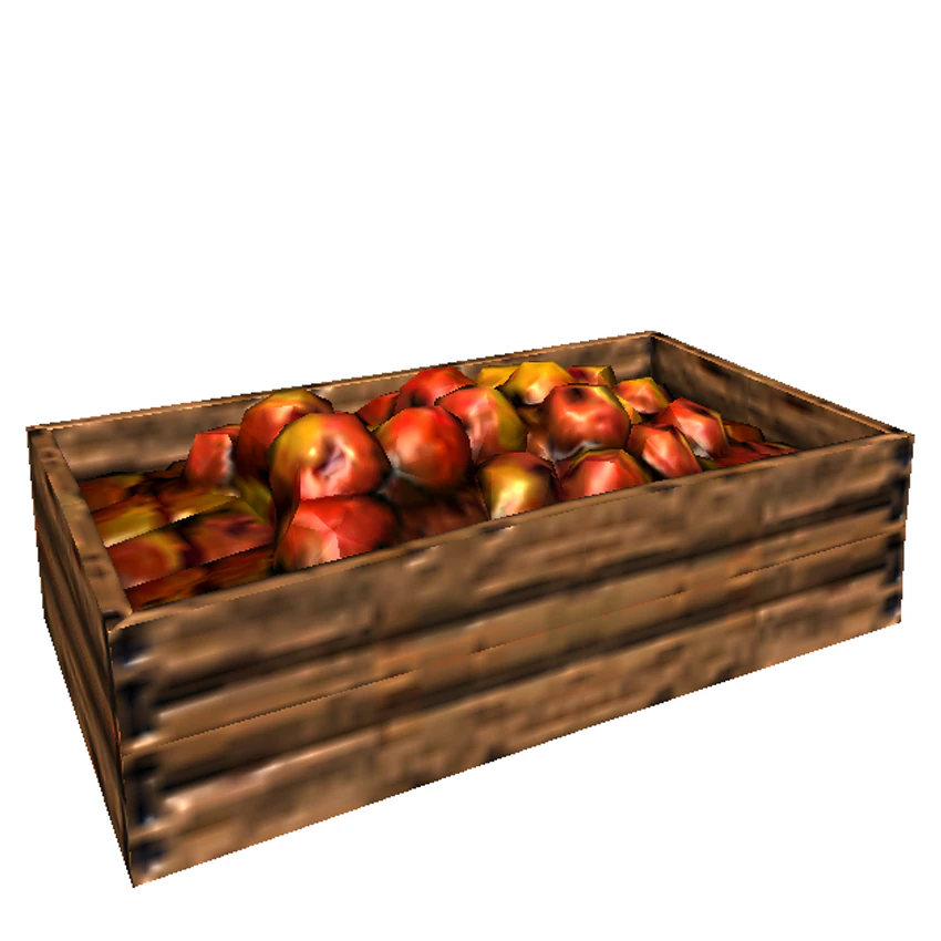 box of apples 3D Model .c4d .max .obj .3ds .fbx .stl .blend 