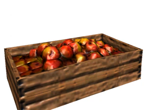 box of apples 3D Model