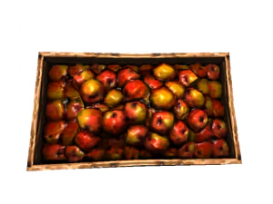 box of apples 3D Model