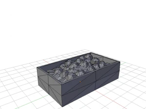 box of apples 3D Model