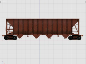 cargo vagon train 3D Model