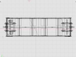 cargo vagon train 3D 모델