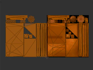 cargo vagon train 3D Model
