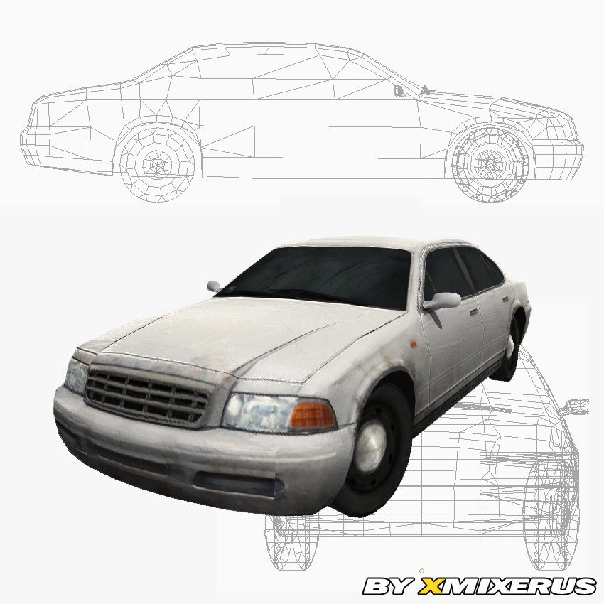 sedan new 3D Model .c4d .max .obj .3ds .fbx .stl .blend 
