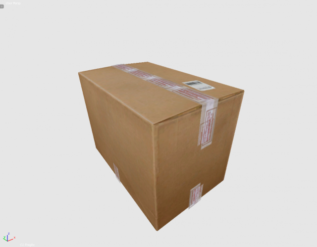 carton box 3D Model .c4d .max .obj .3ds .fbx .stl .blend