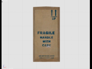 carton box fragile Model 3D