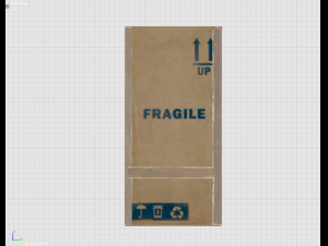 carton box fragile Model 3D
