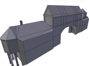 medieval city gatewall 3D 模型