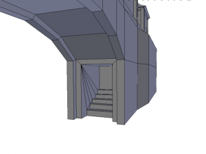 medieval city gatewall 3D 模型