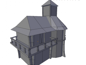 medieval house 1 3D Model