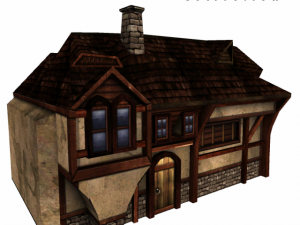 medieval house 2 Model 3D