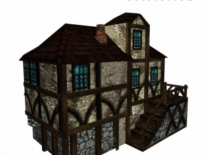 medieval house 3 Modello 3D
