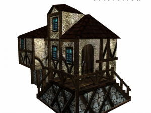 medieval house 3 Modelo 3D