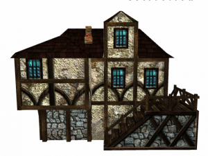 medieval house 3 Modelo 3D