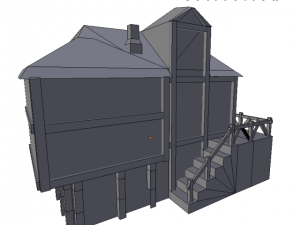 medieval house 3 Modelo 3D