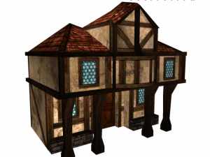 medieval house 4 Modelo 3D