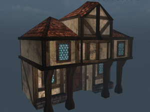 medieval house 4 3D Model