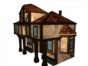 medieval house 4 3D Model