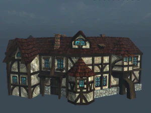 medieval house 5 3D Model