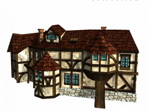 medieval house 5 3D Model