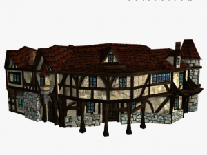 medieval house 6 3D 모델