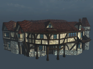medieval house 6 3D Model