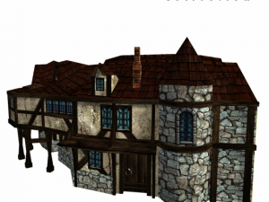 medieval house 6 3D Model